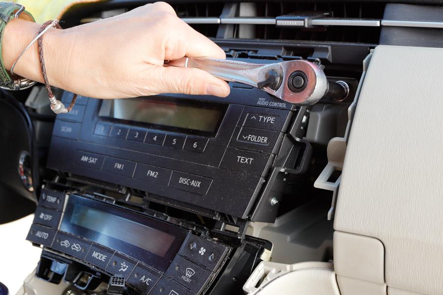 Radio removal in 2010 Prius